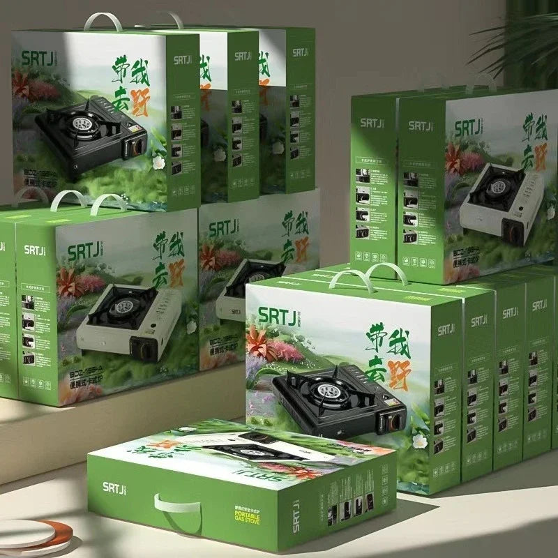 Compact Portable Gas Stove for Hot Pot, BBQ, and Camping Cooking