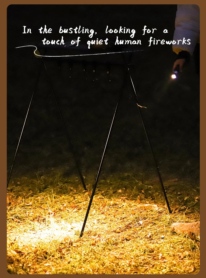 USB-C Rechargeable Camping Light - Magnetic Base LED Lantern with Tripod