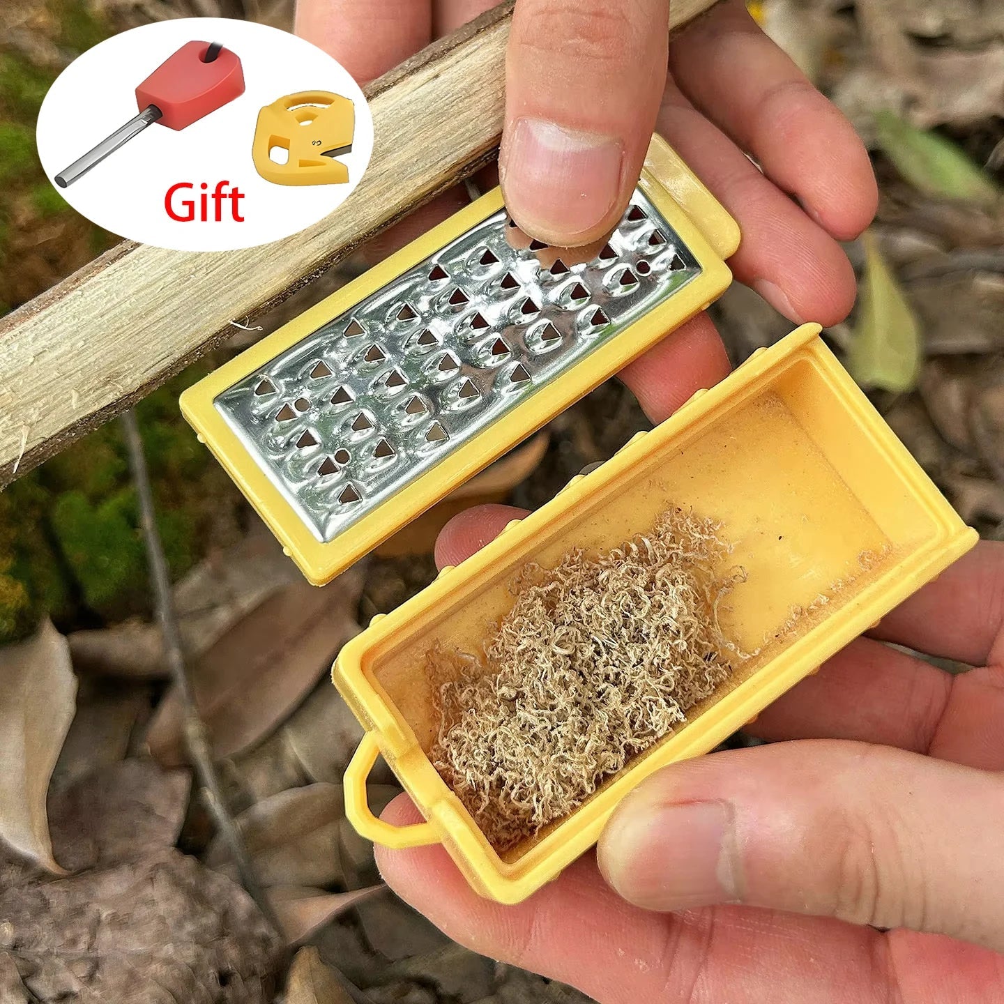 Flint Fire Starter Kit – Outdoor Survival Fire Steel with Tinder Maker for Camping, Hiking & Bushcraft Trekker Essentials