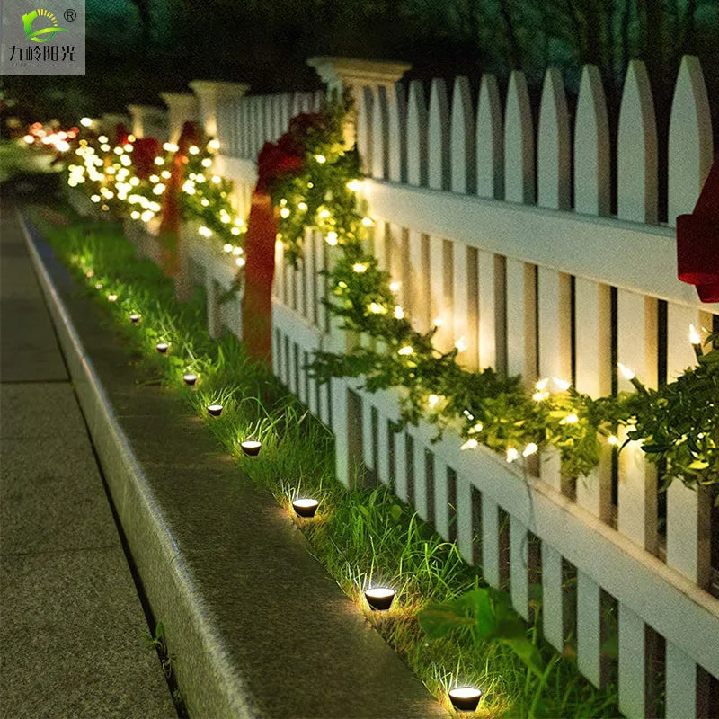 Outdoor Solar Lights Pathway Patio Lawn Ground Lamp IP65 Waterproof Landscape Spotlights Garden Decoration Outdoor Lights Trekker Essentials
