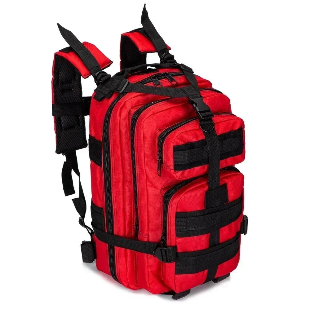 30L Outdoor Backpack First Aid Bag Outdoor Bag Trauma Responder Medical Sport Backpack Trekker Essentials