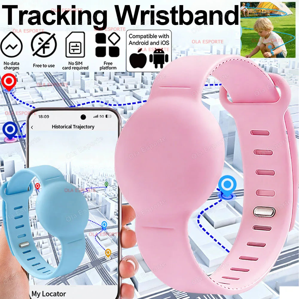 2026 Tracking Wristband Find Anti-Loss Kid Tracker Required Track History Precise Location Tracking One-Click Navigation via App Trekker Essentials