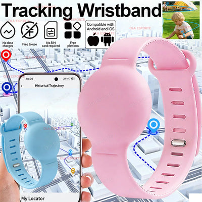 2026 Tracking Wristband Find Anti-Loss Kid Tracker Required Track History Precise Location Tracking One-Click Navigation via App Trekker Essentials