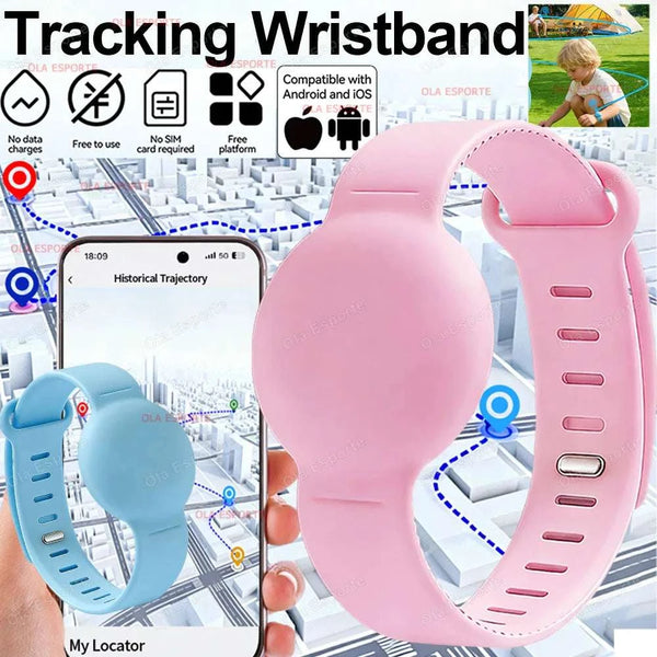 2026 Tracking Wristband Find Anti-Loss Kid Tracker Required Track History Precise Location Tracking One-Click Navigation via App Trekker Essentials