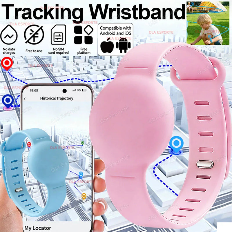 2026 Tracking Wristband Find Anti-Loss Kid Tracker Required Track History Precise Location Tracking One-Click Navigation via App Trekker Essentials