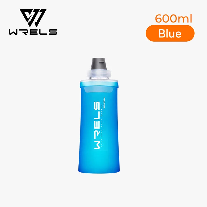 WRELS Soft Water Bottle with Filter Ultralight Collapsible Water Filter Bottle Hydrapak Soft Flask for Hiking Camping Backpack Trekker Essentials