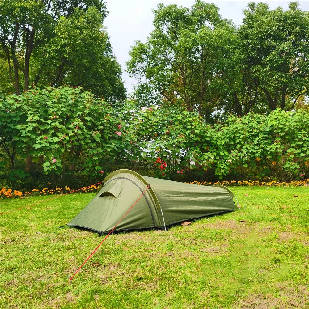 1-Person Ultralight Backpacking Tent – Waterproof 3-Season Camping & Cycling Tent Trekker Essentials