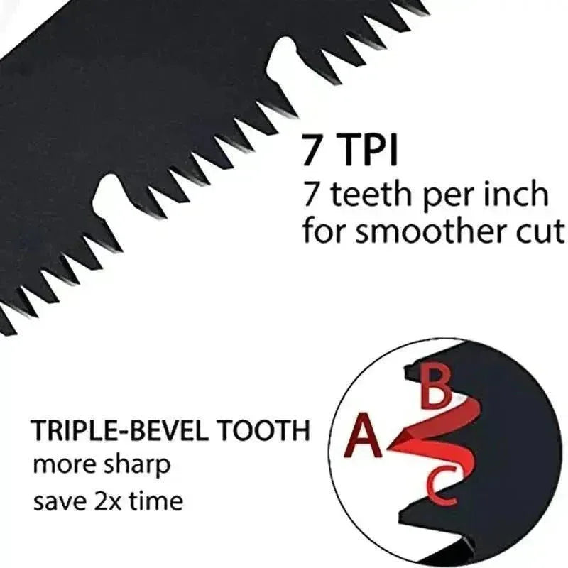 180-300mm Folding Pruning Saw - Multifunctional Tool for Gardening, Horticulture, and Outdoor Camping - Trekker Essentials
