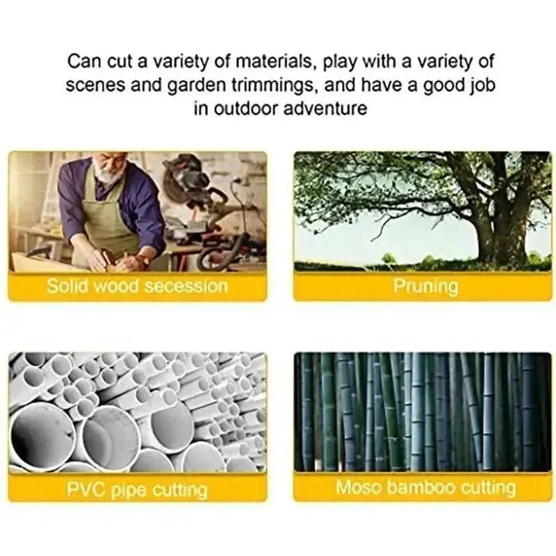 180-300mm Folding Pruning Saw - Multifunctional Tool for Gardening, Horticulture, and Outdoor Camping - Trekker Essentials