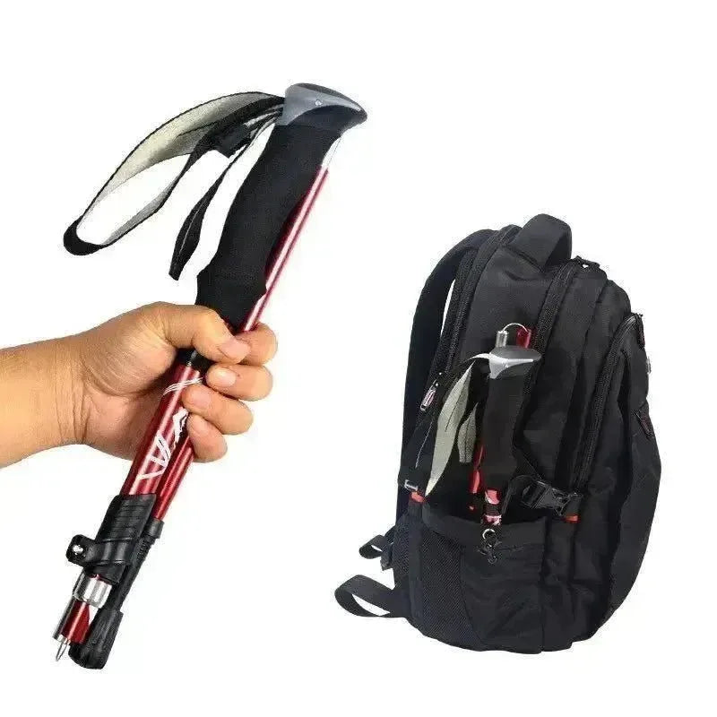 Adjustable 5-Section Trekking Pole: Enhance Stability and Comfort on Every Terrain - Trekker Essentials