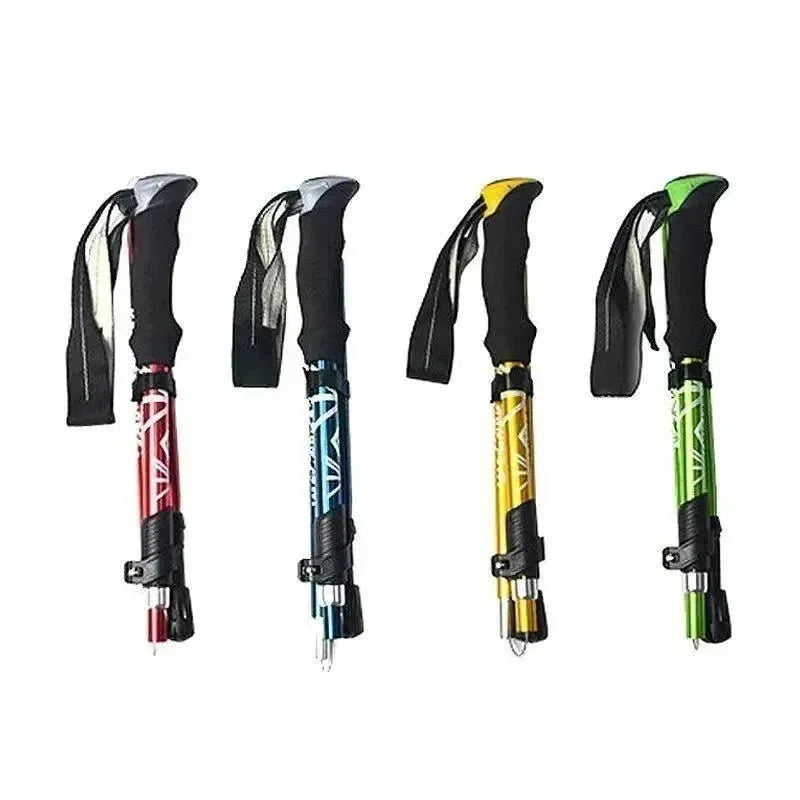 Adjustable 5-Section Trekking Pole: Enhance Stability and Comfort on Every Terrain - Trekker Essentials