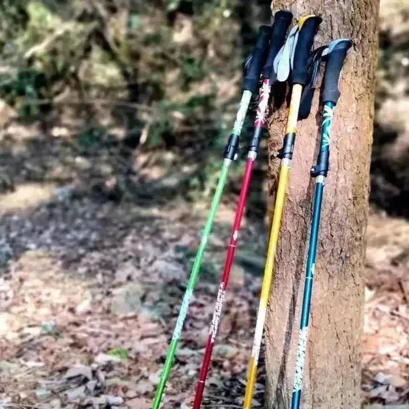 Adjustable 5-Section Trekking Pole: Enhance Stability and Comfort on Every Terrain - Trekker Essentials