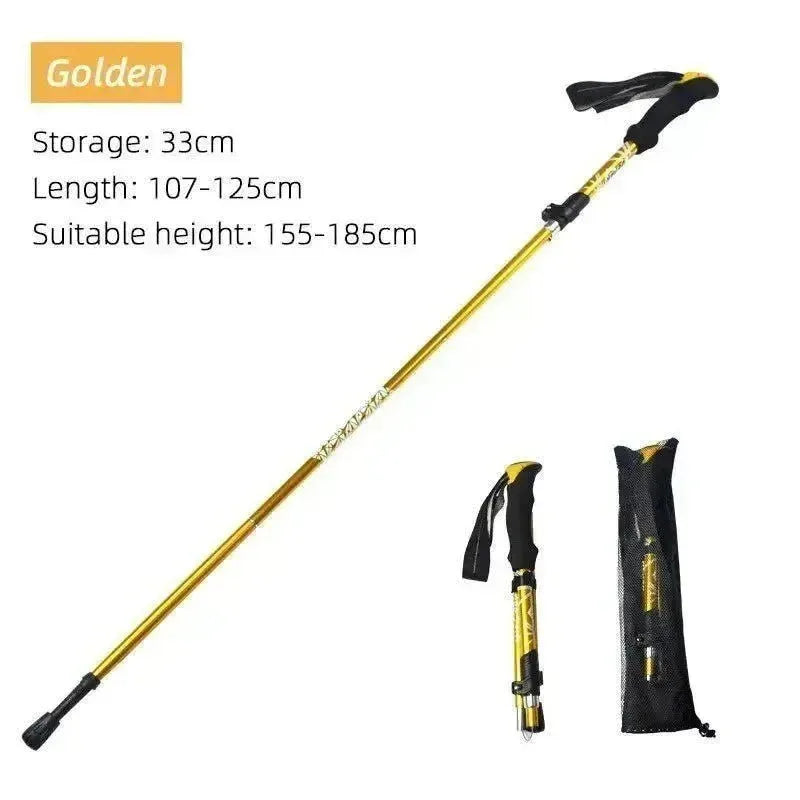 Adjustable 5-Section Trekking Pole: Enhance Stability and Comfort on Every Terrain - Trekker Essentials