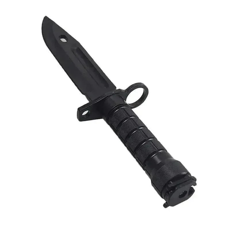 Rubber Knife Training Tool with Sheath - Flexible Plastic Dagger for Props, Halloween Martial Arts - Trekker Essentials