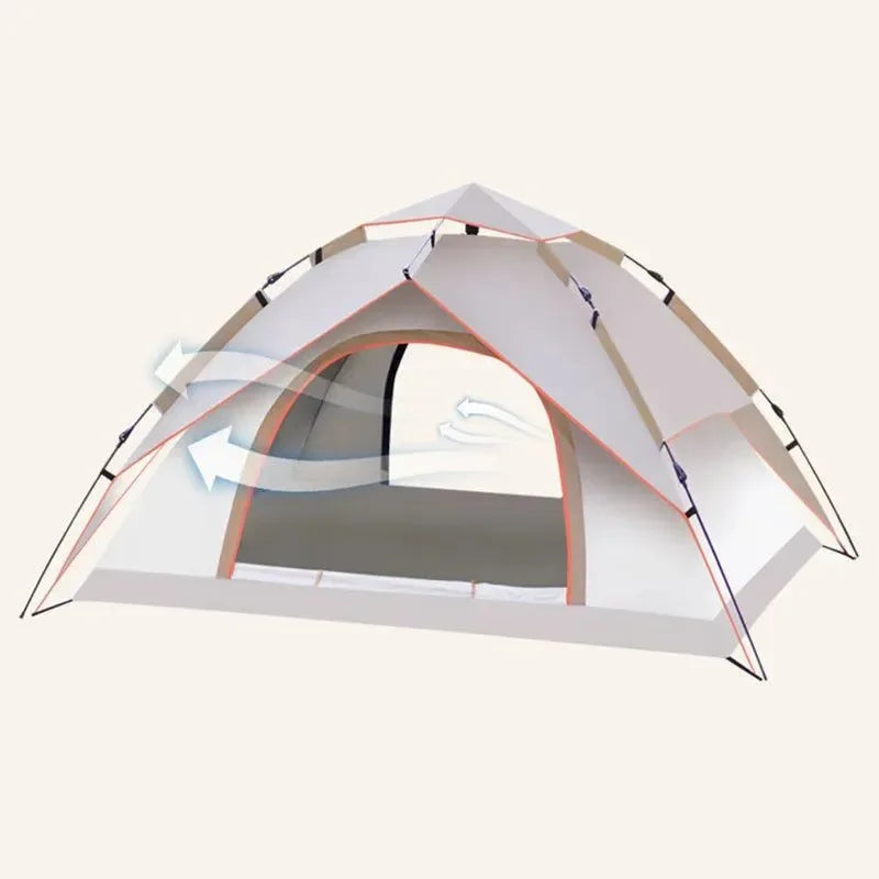 1-2 Person Fully Automatic Rainproof Sunscreen Camping Tent - Trekker Essentials