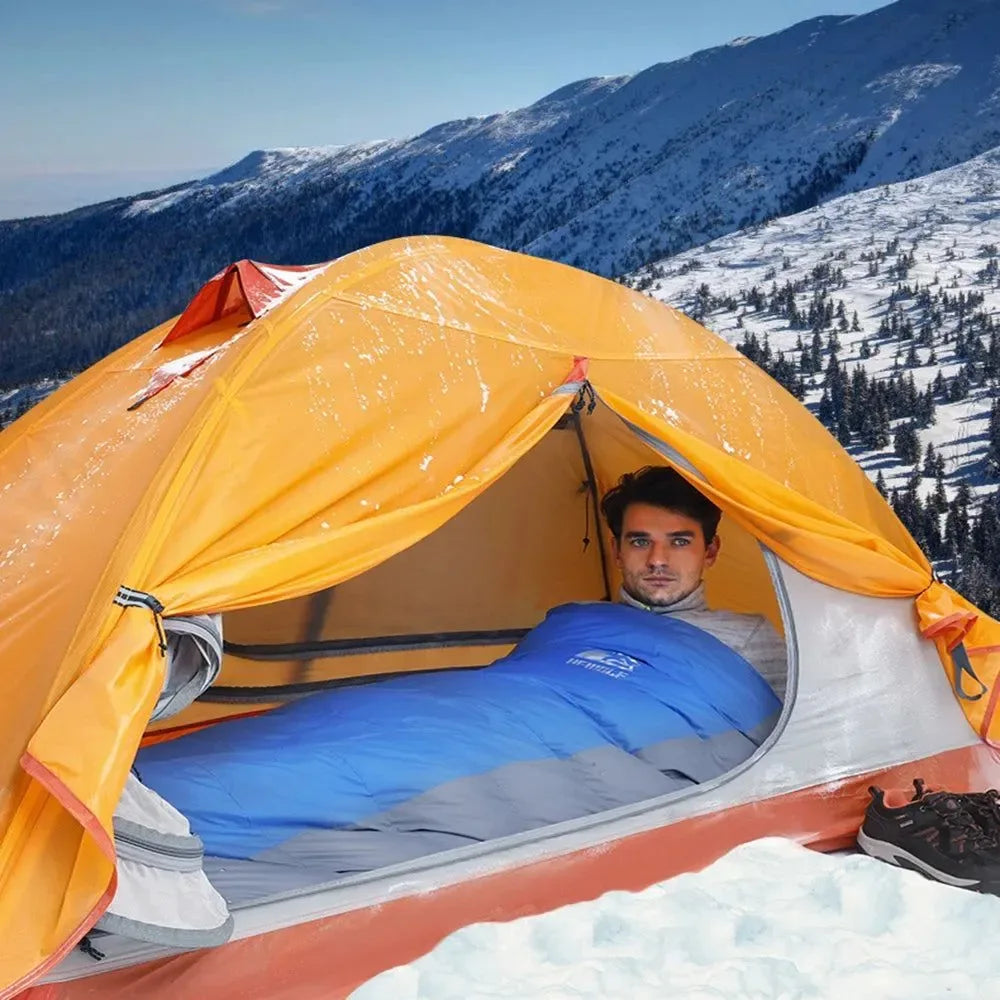 1-Person Ultralight Camping Tent - Double Layer, Waterproof with Floor Mat - Trekker Essentials