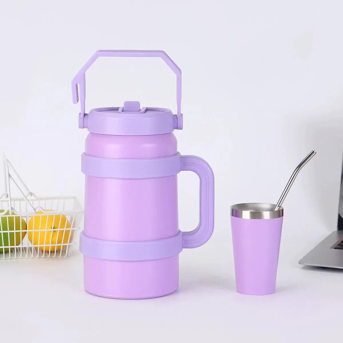 1.2L/1.9L Stainless Steel Thermal Tumbler | 48-Hour Vacuum Insulated Sports Water Bottle for Outdoor Use - Trekker Essentials