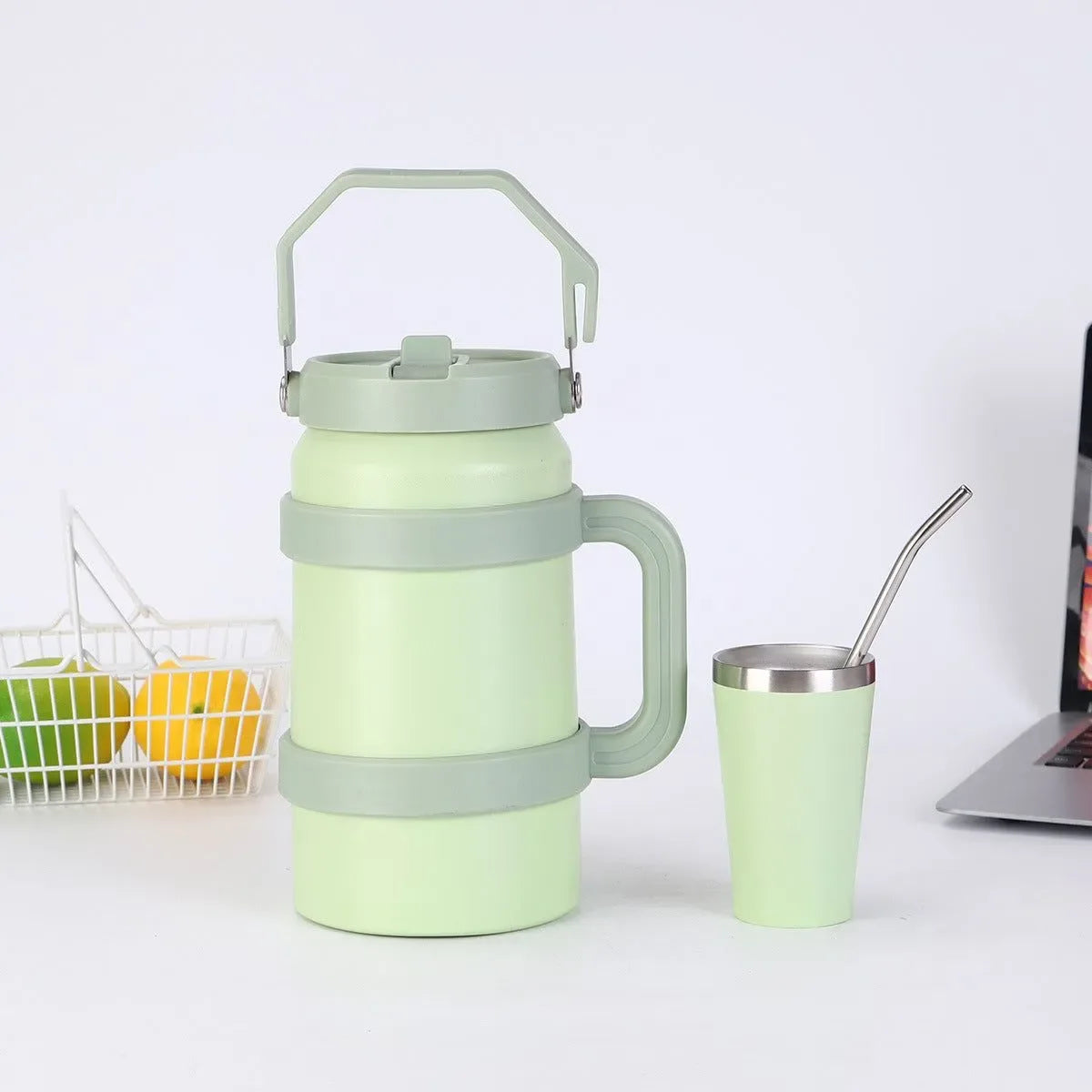 1.2L/1.9L Stainless Steel Thermal Tumbler | 48-Hour Vacuum Insulated Sports Water Bottle for Outdoor Use - Trekker Essentials