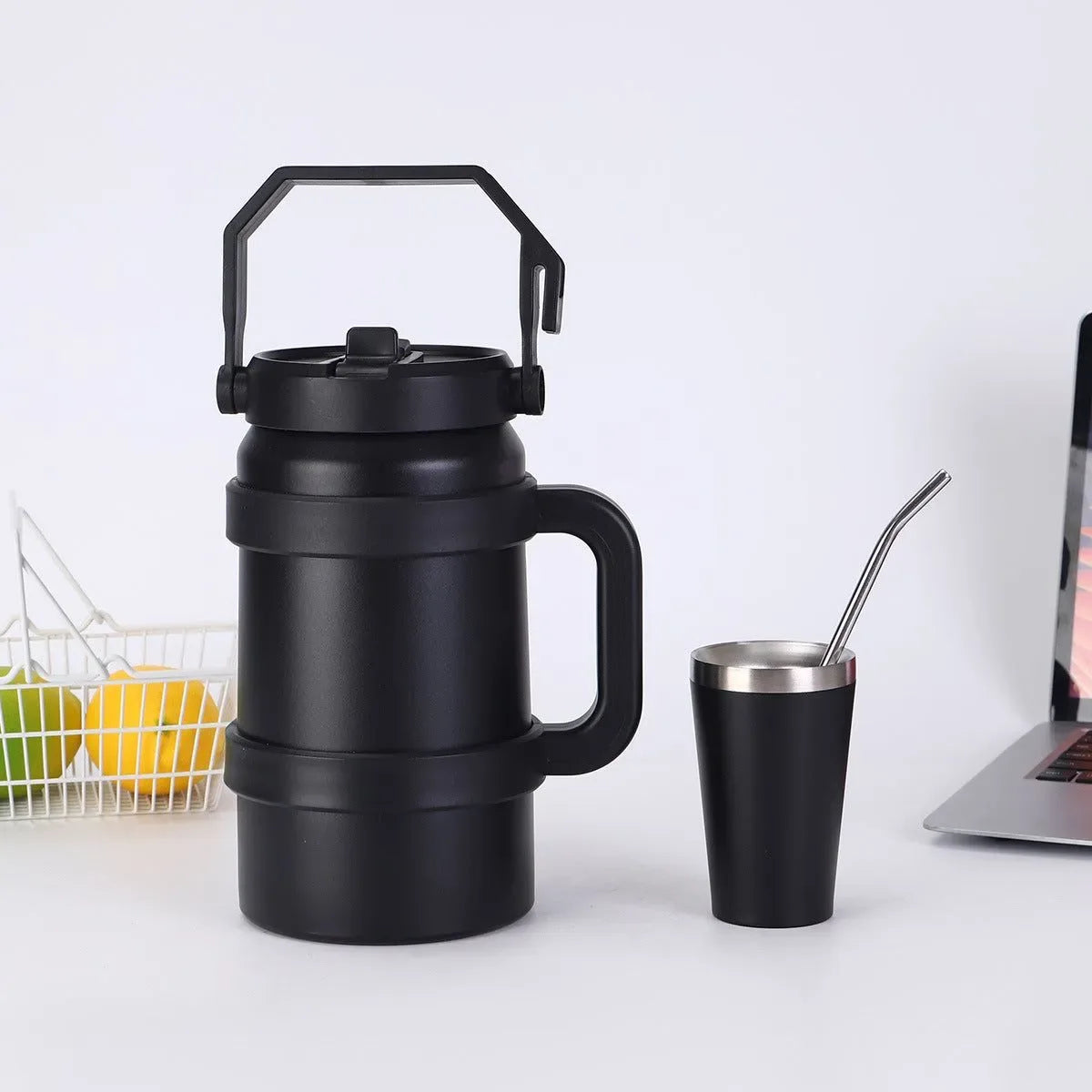 1.2L/1.9L Stainless Steel Thermal Tumbler | 48-Hour Vacuum Insulated Sports Water Bottle for Outdoor Use - Trekker Essentials