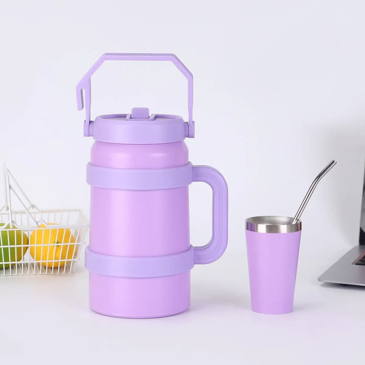 1.2L/1.9L Stainless Steel Thermal Tumbler | 48-Hour Vacuum Insulated Sports Water Bottle for Outdoor Use - Trekker Essentials