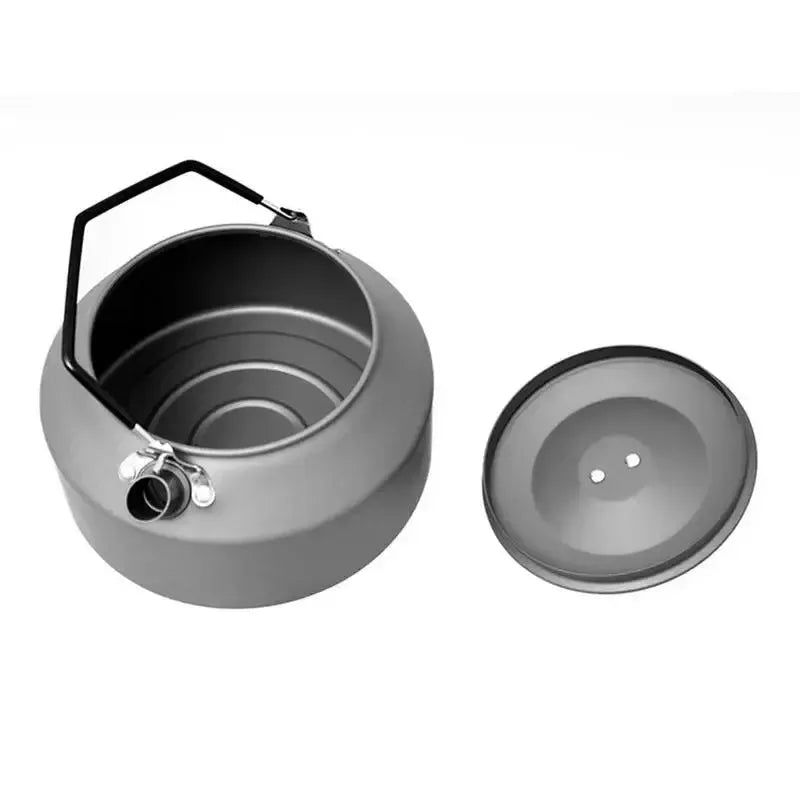 1.35L Camping Water Kettle | Aluminum Alloy Tea Pot for Outdoor Coffee and Tableware | Perfect for Travel, Backpacking, Hiking, and Picnic Supplies - Trekker Essentials