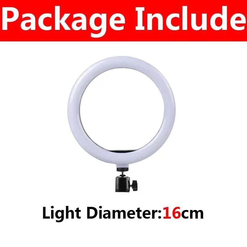 10 Inch LED Ring Light with Tripod & Phone Holder for Video & Makeup - Trekker Essentials