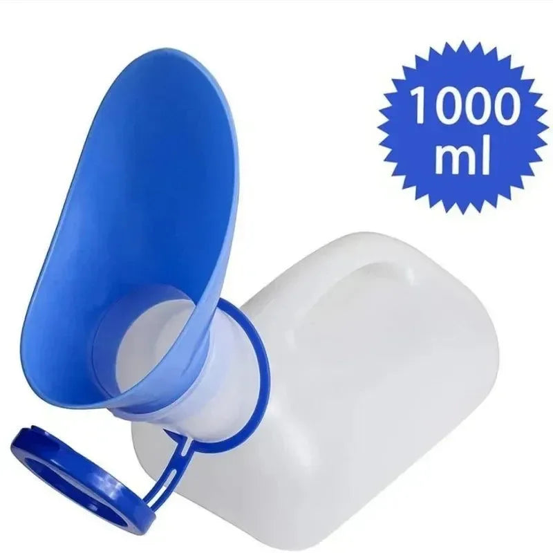 1000 ML Portable Mobile Toilet Urinal for Travel, Camping, and Outdoor Use - Trekker Essentials