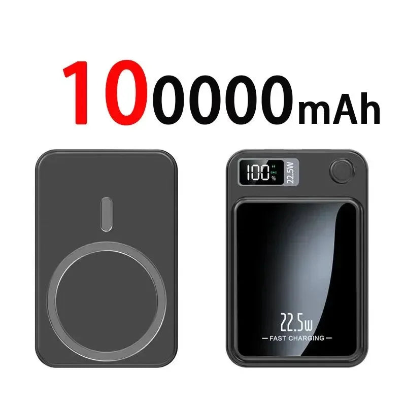 100000mAh Magnetic Qi Wireless Power Bank - 22.5W Fast Charging - Trekker Essentials