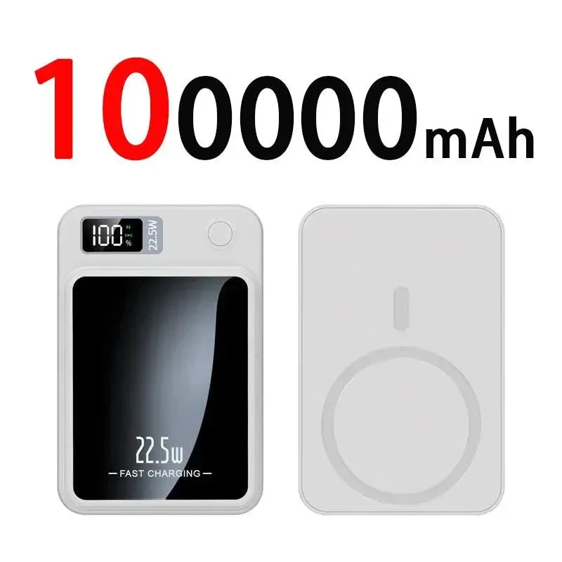 100000mAh Magnetic Qi Wireless Power Bank - 22.5W Fast Charging - Trekker Essentials