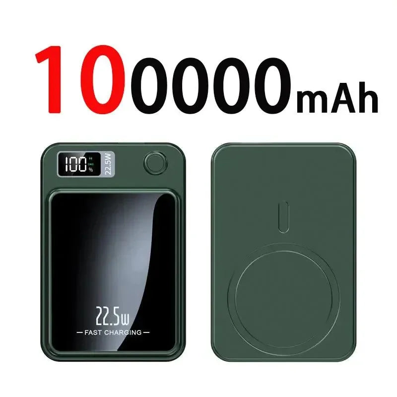 100000mAh Magnetic Qi Wireless Power Bank - 22.5W Fast Charging - Trekker Essentials