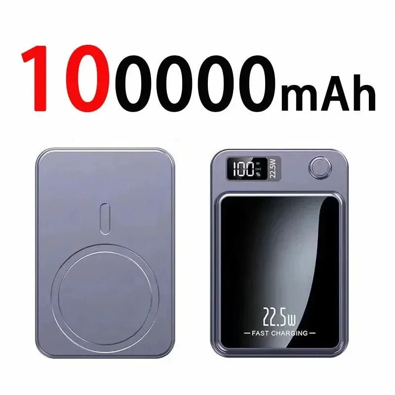 100000mAh Magnetic Qi Wireless Power Bank - 22.5W Fast Charging - Trekker Essentials