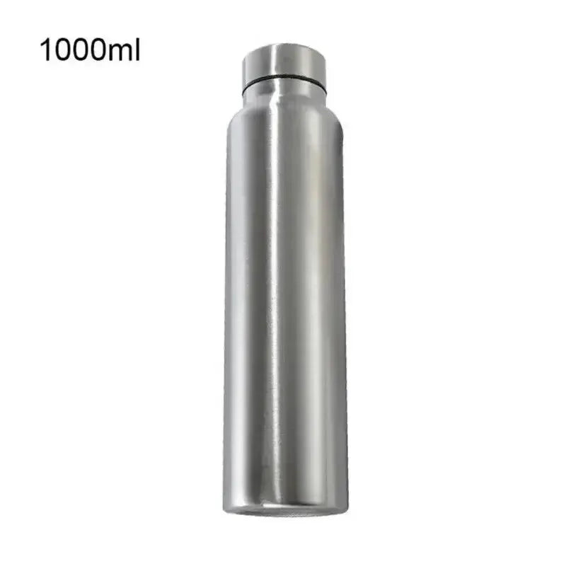 1000ml Stainless Steel Sport Water Bottle - Rugged Metal Flask for Camping, Sports, and Gym - Trekker Essentials