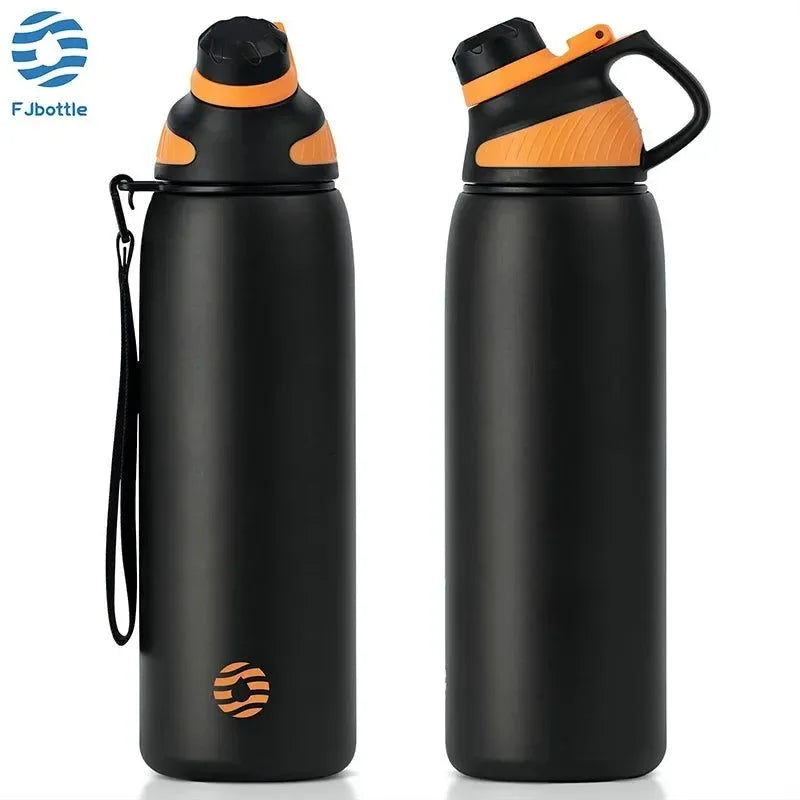1000ml Stainless Steel Vacuum Flask | Magnetic Lid Insulated Water Bottle for Cycling & Outdoor Sports - Trekker Essentials