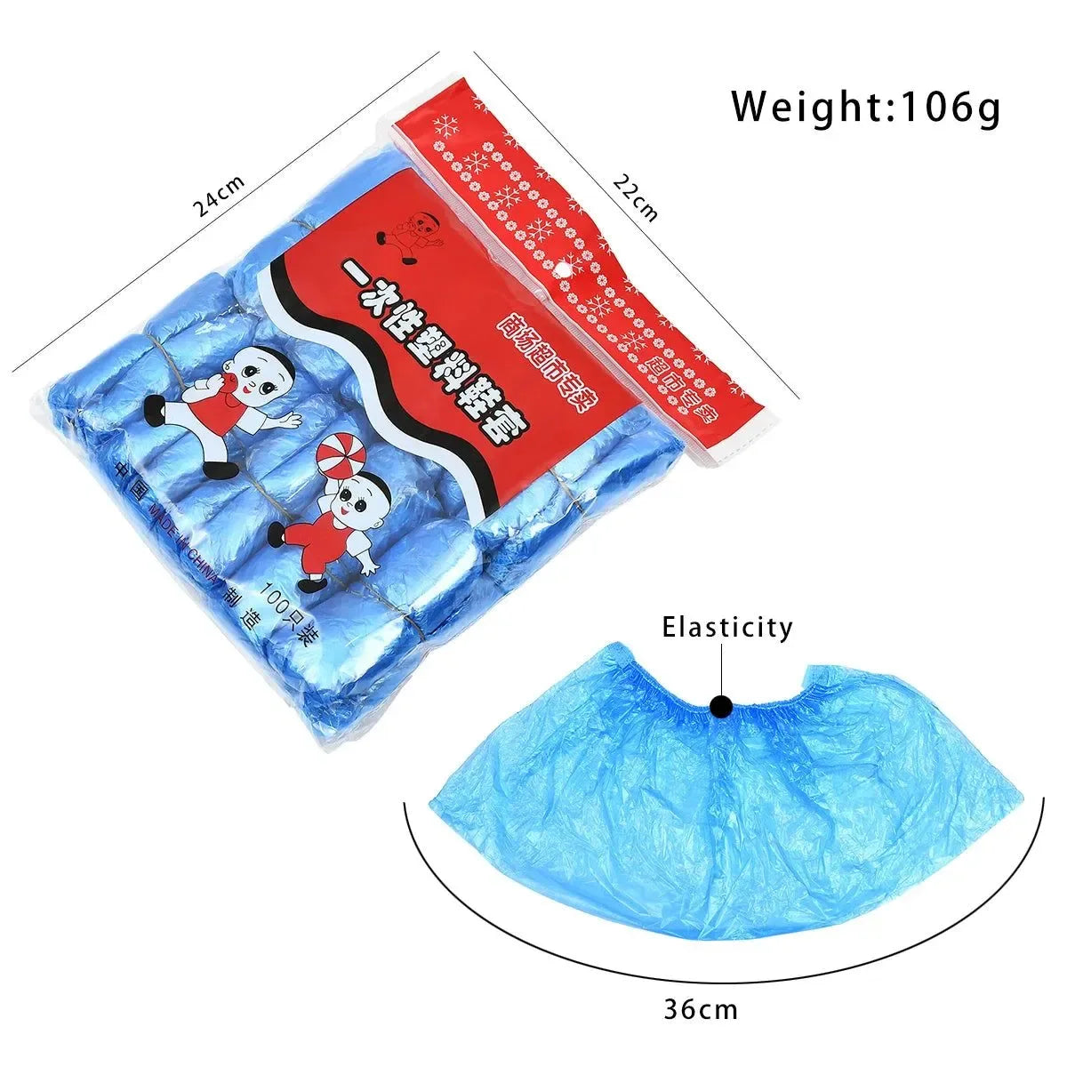 100Pcs Disposable Shoe Covers for Cleaning and Outdoor Use - Trekker Essentials