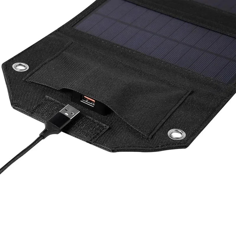 100W Foldable Solar Panel Portable Solar Charger with USB 5V - Waterproof Solar Cell for Outdoor Mobile Power, Camping, and Hiking - Trekker Essentials