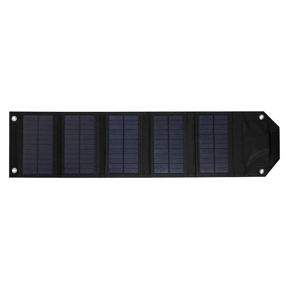 100W Foldable Solar Panel Portable Solar Charger with USB 5V - Waterproof Solar Cell for Outdoor Mobile Power, Camping, and Hiking - Trekker Essentials