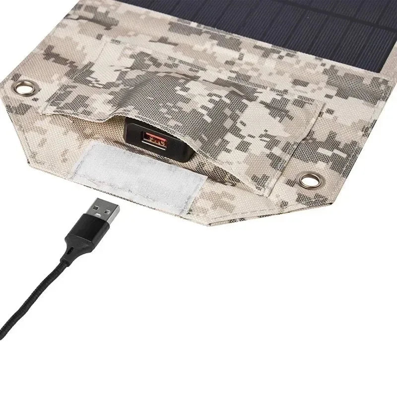 100W Foldable Solar Panel USB 5V Solar Charger - Portable Solar Cell for Outdoor Phone Power Bank, Camping, Hiking - Trekker Essentials