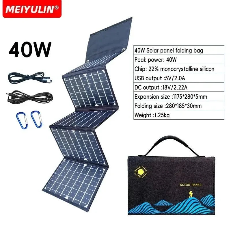 100W Portable LiFePO4 Power Station 24000mAh — Solar Generator with AC/DC/USB for Camping, Home, and Emergency Backup - Trekker Essentials