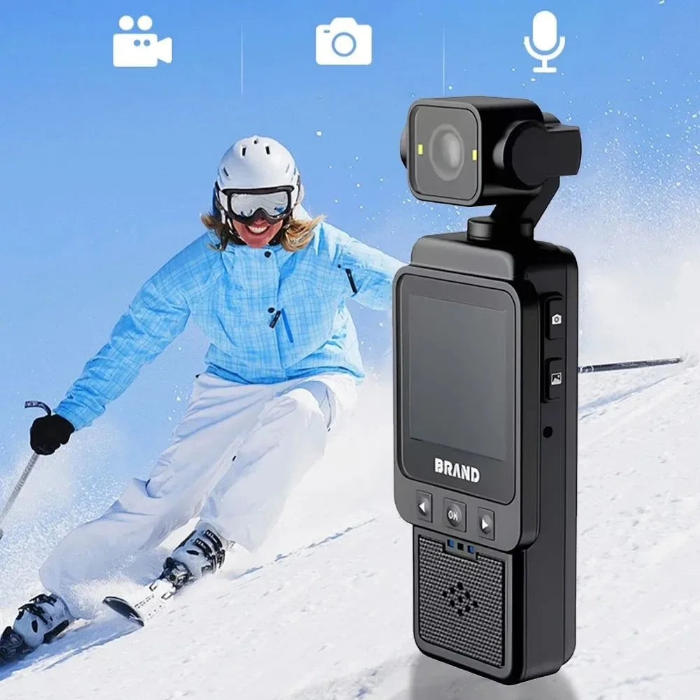 1080P WiFi Action Camera - 180° Rotating Mini Sports Camera with Night Vision for Cycling, Driving & Outdoor Adventures - Trekker Essentials