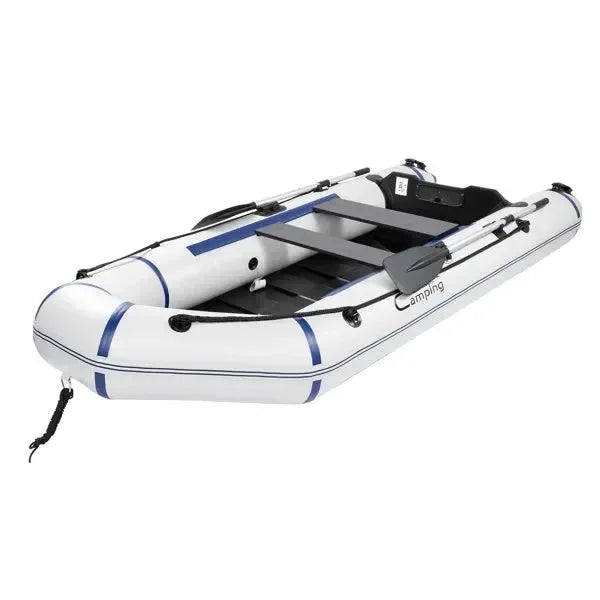10ft Heavy-Duty Inflatable Boat with Hard Deck, 330kg Capacity for Fishing & Recreation - Trekker Essentials