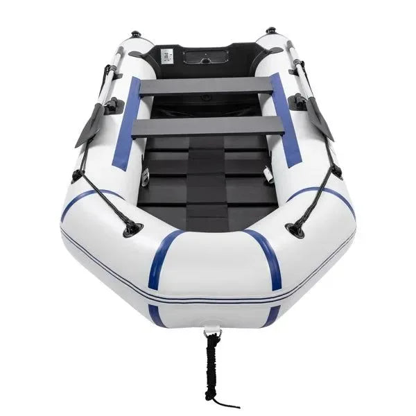 10ft Heavy-Duty Inflatable Boat with Hard Deck, 330kg Capacity for Fishing & Recreation - Trekker Essentials