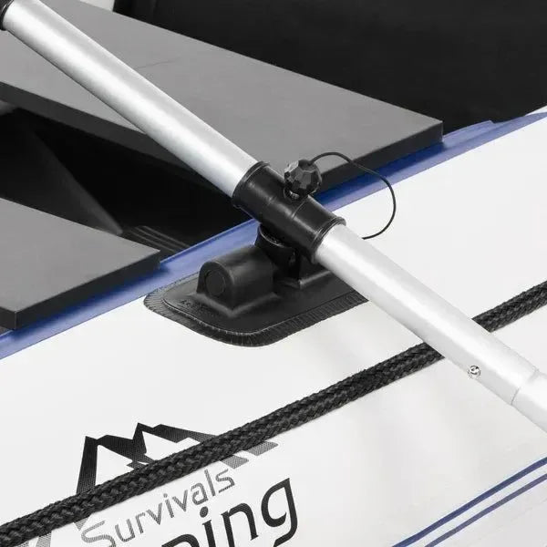 10ft Heavy-Duty Inflatable Boat with Hard Deck, 330kg Capacity for Fishing & Recreation - Trekker Essentials