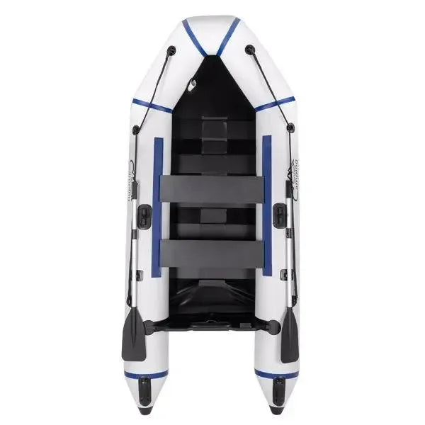 10ft Heavy-Duty Inflatable Boat with Hard Deck, 330kg Capacity for Fishing & Recreation - Trekker Essentials