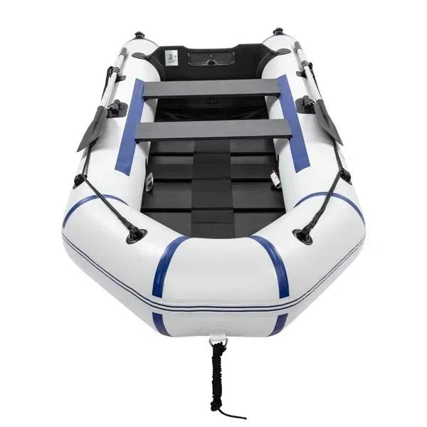10ft Heavy-Duty Inflatable Boat with Hard Deck, 330kg Capacity for Fishing & Recreation - Trekker Essentials