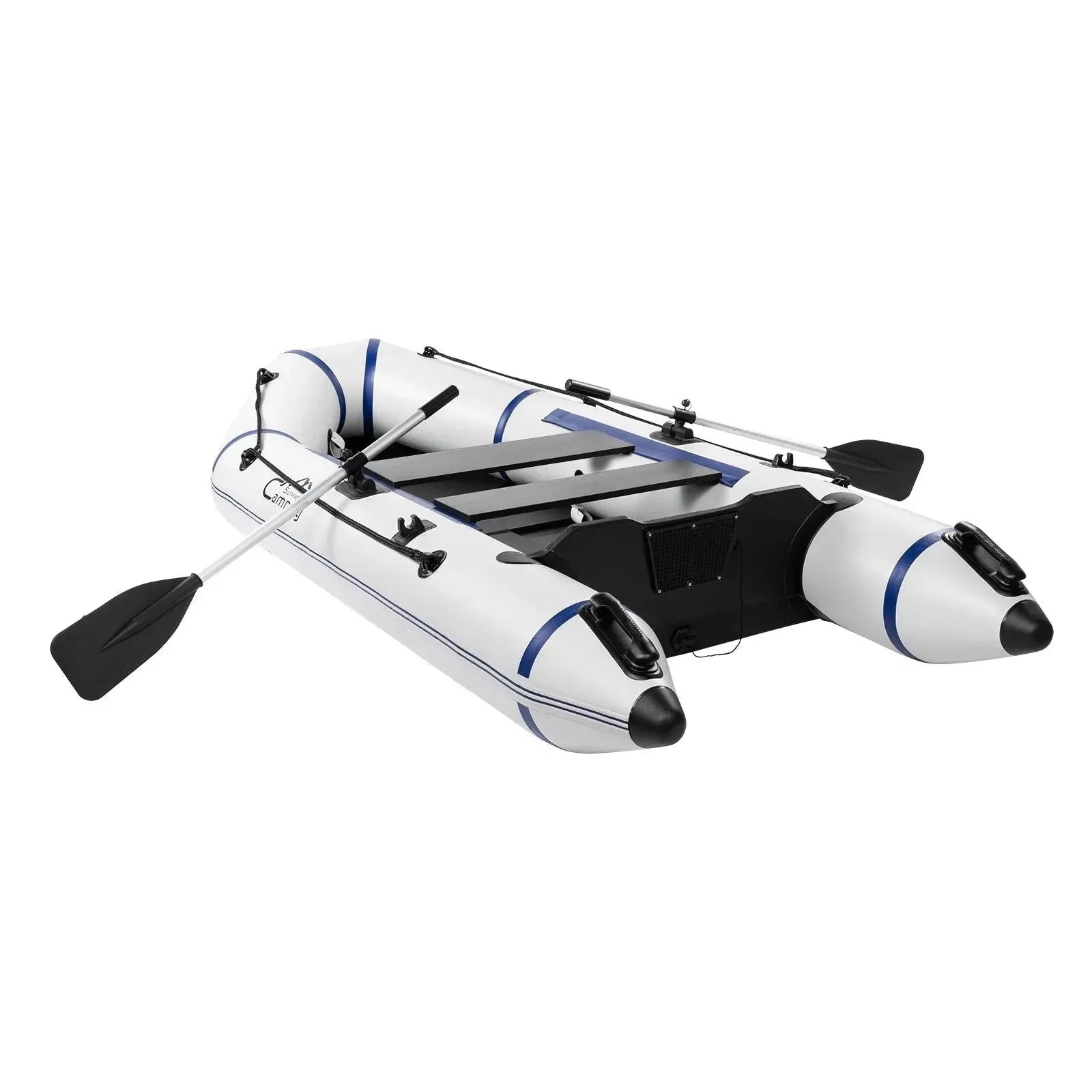 10ft Heavy-Duty Inflatable Boat with Hard Deck, 330kg Capacity for Fishing & Recreation - Trekker Essentials