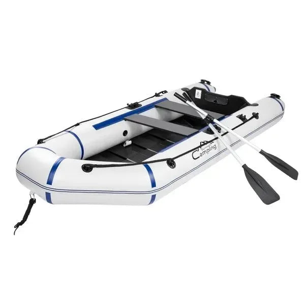 10ft Heavy-Duty Inflatable Boat with Hard Deck, 330kg Capacity for Fishing & Recreation - Trekker Essentials