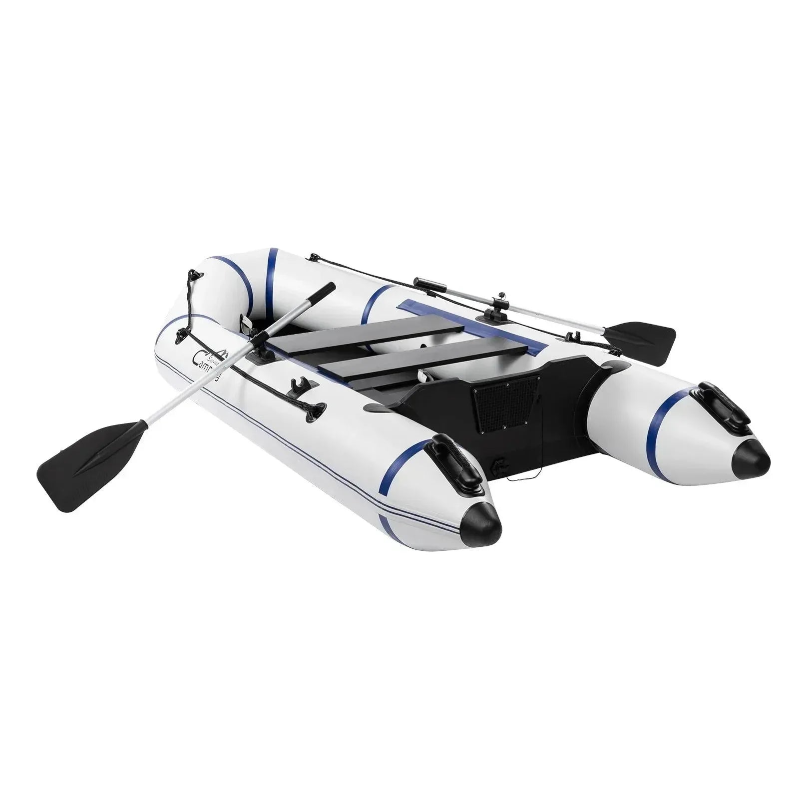 10ft Heavy-Duty Inflatable Boat with Hard Deck, 330kg Capacity for Fis ...