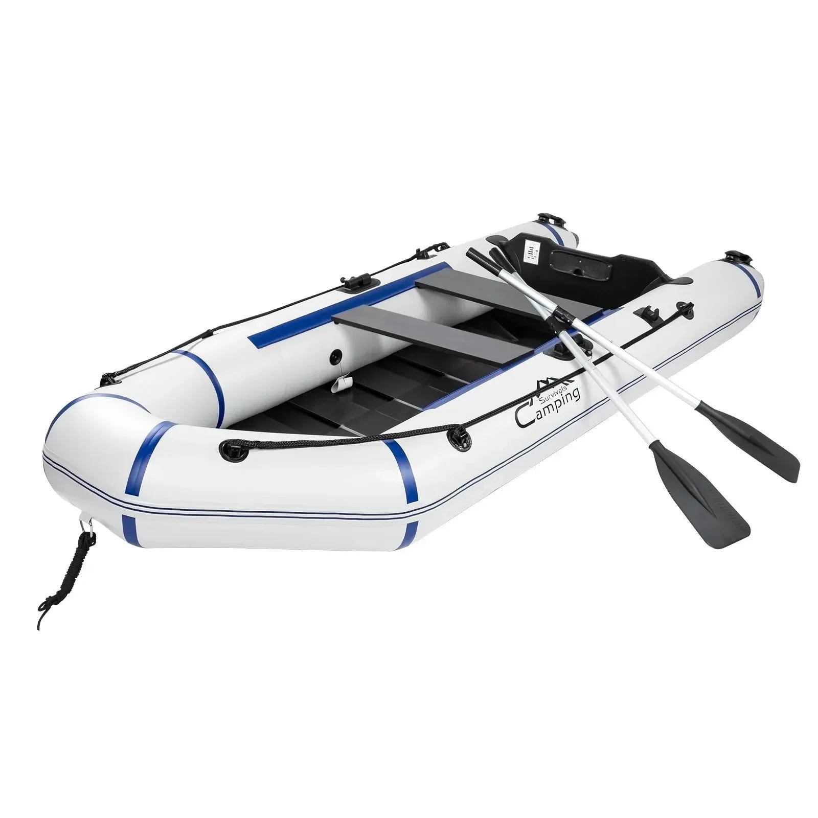 10ft Heavy-Duty Inflatable Boat with Hard Deck, 330kg Capacity for Fishing & Recreation - Trekker Essentials