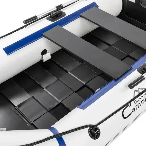 10ft Heavy-Duty Inflatable Boat with Hard Deck, 330kg Capacity for Fishing & Recreation - Trekker Essentials