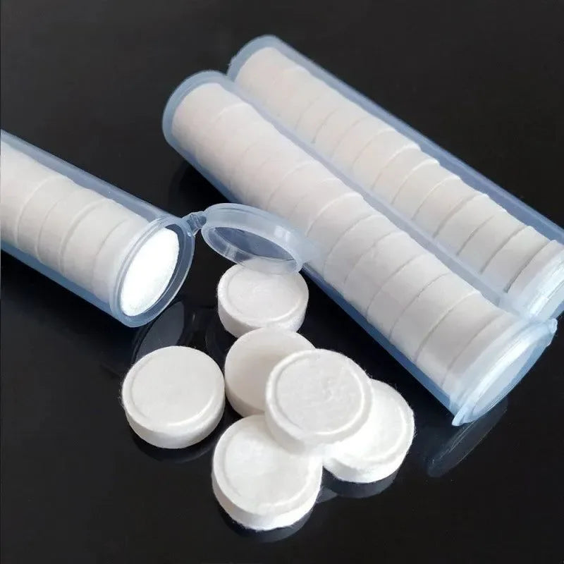 10pcs Compressed Mini Disposable Towels - Non-Woven Fabric Magical Towels for Outdoor Travel, Camping, Fishing, and Face Cleaning - Trekker Essentials